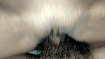 Wet amateur teen with small tits gets a rough creampie in tight pussy