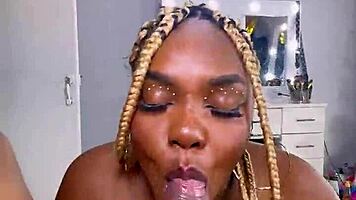 Rough USA Tattoo Babe Rides Cowgirl with Big Ass in POV Creampie