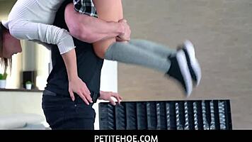 Petite Teen 18+ Gets Anal Fucked by Stepdad's Hard Cock