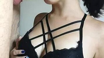 she whispers, 'i'm giving a deep blowjob to wellington prado's big cock and he cums on my tits'