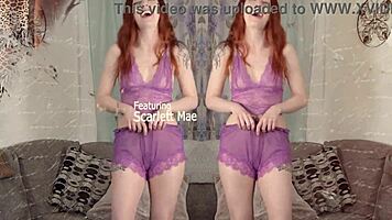 Scarlett Mae, you’re laughing and licking during this hot photoshoot!