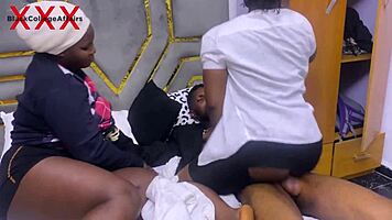 Fucking Big Ass Stepdaughter As Her Big Boobs Teen Friend Joins