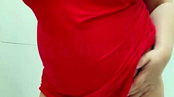 i feel so alluring and excited with my pregnant thai belly, can't resist touching.