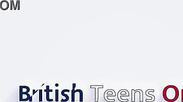 British teen's first anal with curvy pornstar foreplay