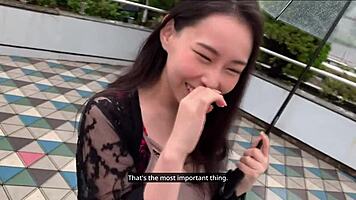 I felt so shy during my first sex shoot with g-cup university beauty