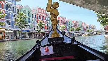 ugh, old man's dick ain't gold, but he shoves his stinky asshole in her face