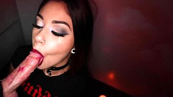 Stepdaughter discovers sex beats any spell with a big cock blowjob. PervDad captures it all.