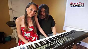 Brunette Coed Cloe Sucks Cock And Gets Fucked Hard!