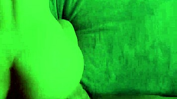 pink haired teen poses doggy