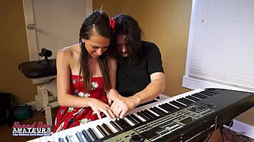 Brunette Coed Cloe Sucks Cock And Gets Fucked Hard!