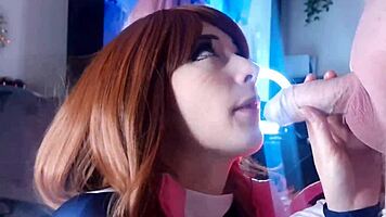 Ochaco uraraka gets her big ass pounded and covered in oil?