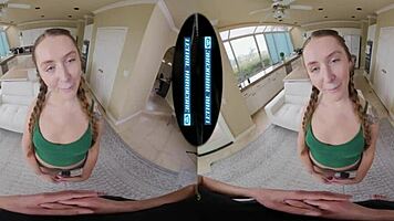 Curvy redhead babysitter convinces you to hire her.