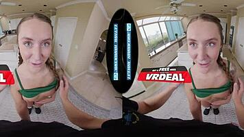 Curvy redhead babysitter convinces you to hire her.