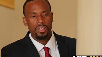 Big cock struggles to fit in small mouth and vagina of hollie mack