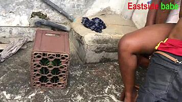 Landlord's daughter begged for hardcore outdoor banging with ebony BBC