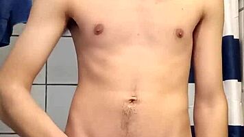 Lil Skittle Twirls Her Long Hair Around That Skinny Cock In Solo Play