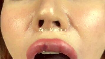 omg, i think i got cum in mouth from april-maxima blowjob, so messy!