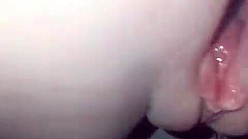 Essa branquinha moans loudly on my cock!