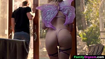 Fairy Step Sister Blinks Her Pussy In Stepbrother's Mouth