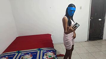 india latina desperately wants to fuck in her video