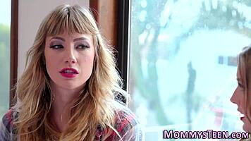 lesbian teen tribbing milf for first time 😍