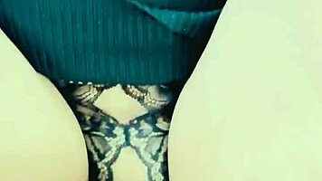 Wife in dress and heels.