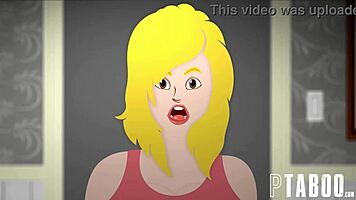 Flexible Blonde With Tattoo Performs In Black Stockings