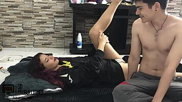 Skinny Step Sis Gets Massage Then Fucked In Doggystyle Part 1