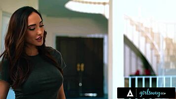 petite redhead myra moans lures big-tits neighbor for scissoring