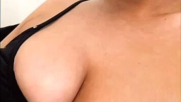 slutty british girlfriend gets wild in homemade solo play. her horny moans fill the room with toy action.