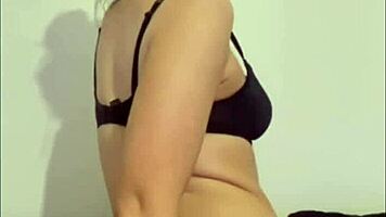 slutty british girlfriend gets wild in homemade solo play. her horny moans fill the room with toy action.