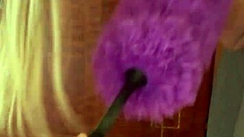 Good maids clean floors great maids like Candie Cross drop to their knees and polish cocks