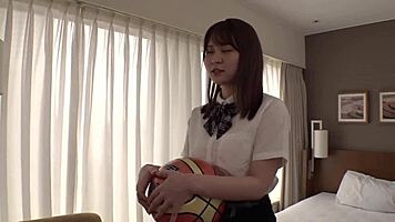 Hey, this cute Japanese teen 18+ babe came for her brother, but I filled her up instead! Did I just mess up her family plans?