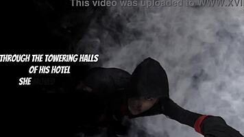 Petite Lady Ninja Channy Crossfire Sucks Monster Cock Before Fucking Prince Yahshua