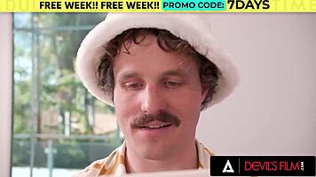 Devils Film - Sexy Muse Babe Chloe Surreal Delivers Hot Titty Fuck and More in Wild Reality Scene