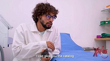 Doctor fucks two shy lesbians in the ass during exam