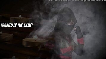 Petite Lady Ninja Channy Crossfire Sucks Monster Cock Before Fucking Prince Yahshua