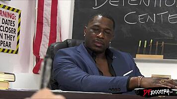 Mr. Piper looks below the table curiously