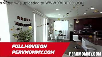 Hey stepson, ready for a taboo New Year fuck with Jessica Aaren?