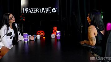 Marcely Mello and Tifany Rocha in Swing Cast Part 2 on Sheer Red