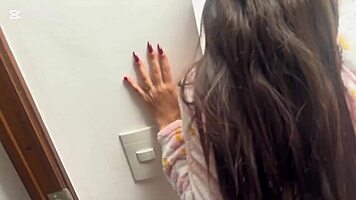 She caught me watching porn and rewarded with pussy and ass