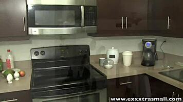 Petite Maid Takes Intense Facial