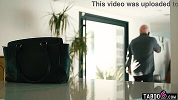 Milf stepmom in open relationship eagerly fucks her stepson