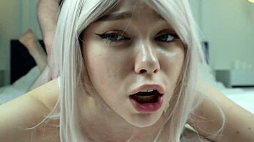 i got my british teen neighbor to give me a sloppy blowjob and tit wank till she orgasmed