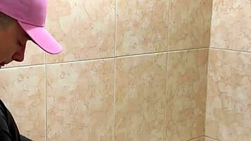 Hot Students Caught In Passionate Bathroom Encounter