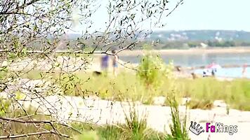 Swamp Heat Gets Briseida Myers Wet for Outdoor Nudist Quickie