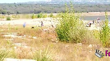 Swamp Heat Gets Briseida Myers Wet for Outdoor Nudist Quickie