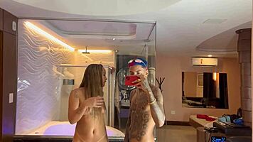 Skinny Latina Banged Doggystyle with Face Fucking