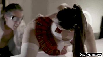 Teen AI takes a massive cock deep in her throat before getting her ass brutally fucked by an old customer.