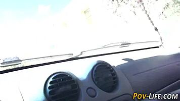 busty teen 18+ gives pov blowjob with big tits